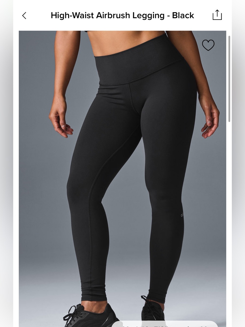 ALO Yoga 7/8 High-Waist Airbrush Legging - Black
